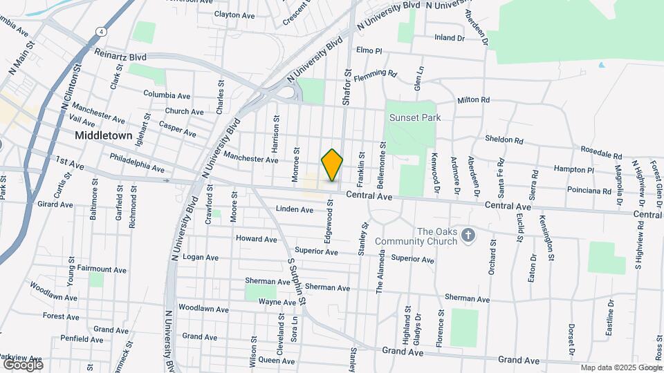 2315 Central Ave Map and Location Details