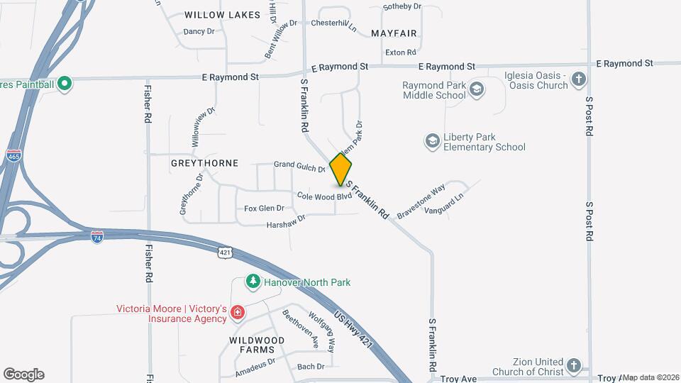 8112 Cole Wood Blvd Mapa y Detalles de la Ubicación