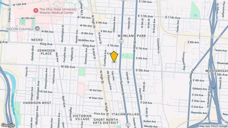 1230 Indianola Ave Map and Location Details