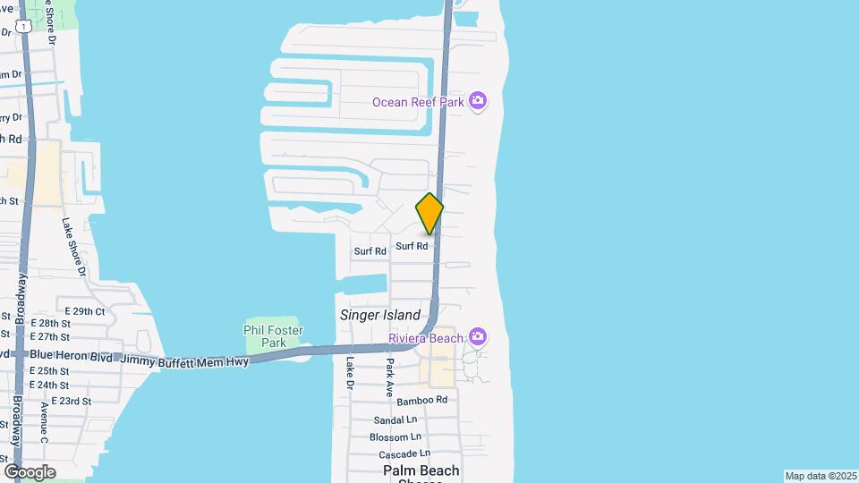 1280 Surf Rd Mapa y Detalles de la Ubicación