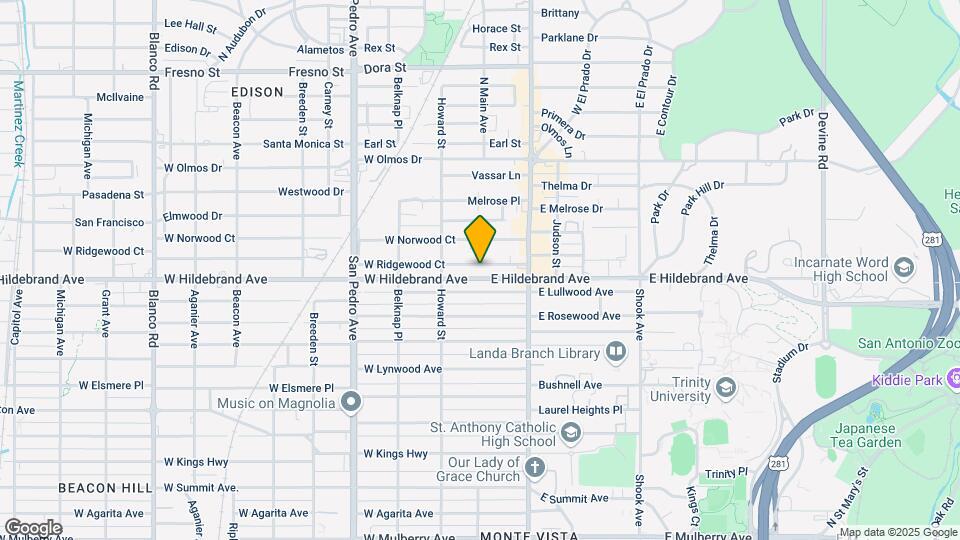 102 E Ridgewood Ct Mapa y Detalles de la Ubicación