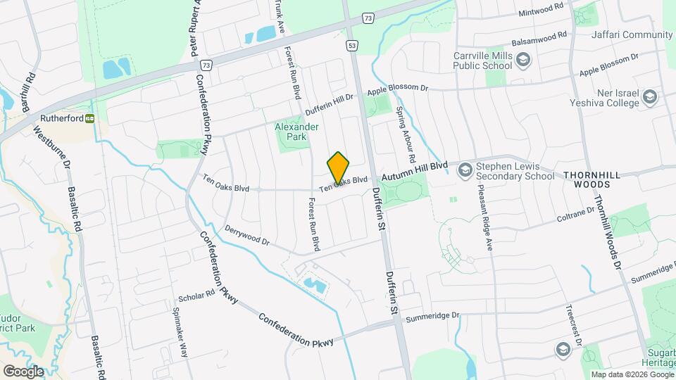 57 Ten Oaks Blvd Map and Location Details