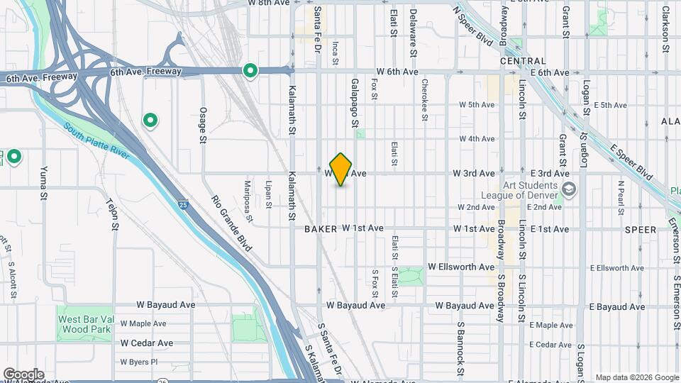 232 Inca St Map and Location Details