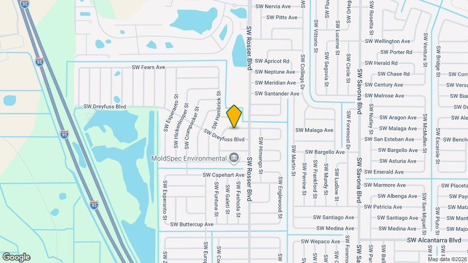 1692 SW Alvaton Ave Map and Location Details