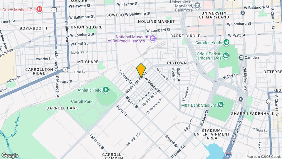 1225 Washington Blvd Map and Location Details