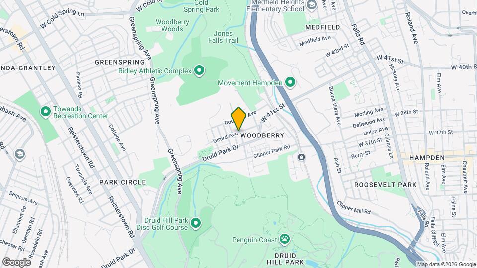 3632 Parkdale Ave Map and Location Details