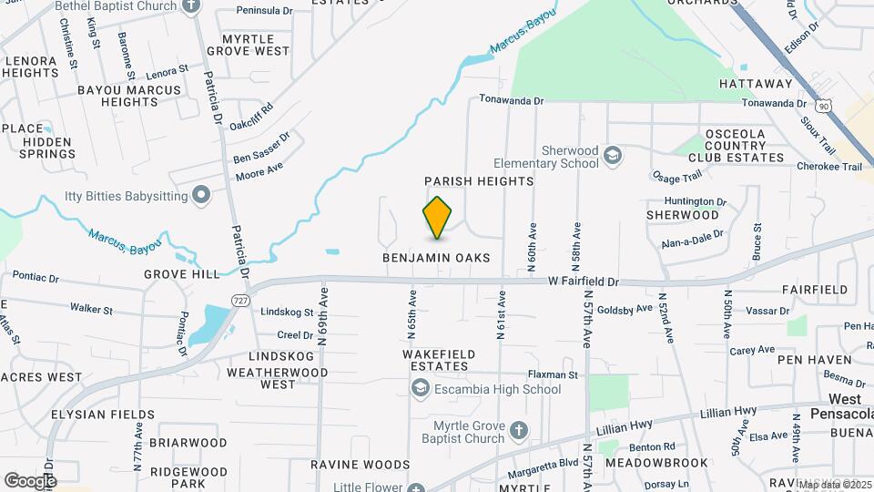 6366 W Fairfield Dr Map and Location Details