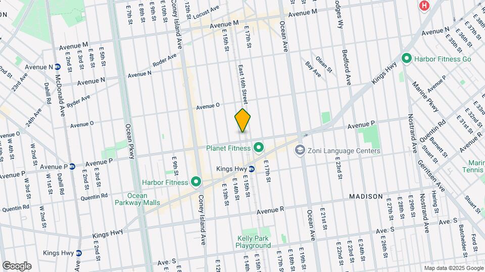 1583 East 15th Street Mapa y Detalles de la Ubicación