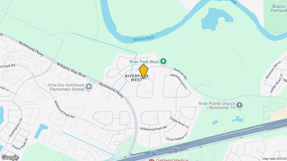 2223 Ridgefield Park Ln Mapa y Detalles de la Ubicación