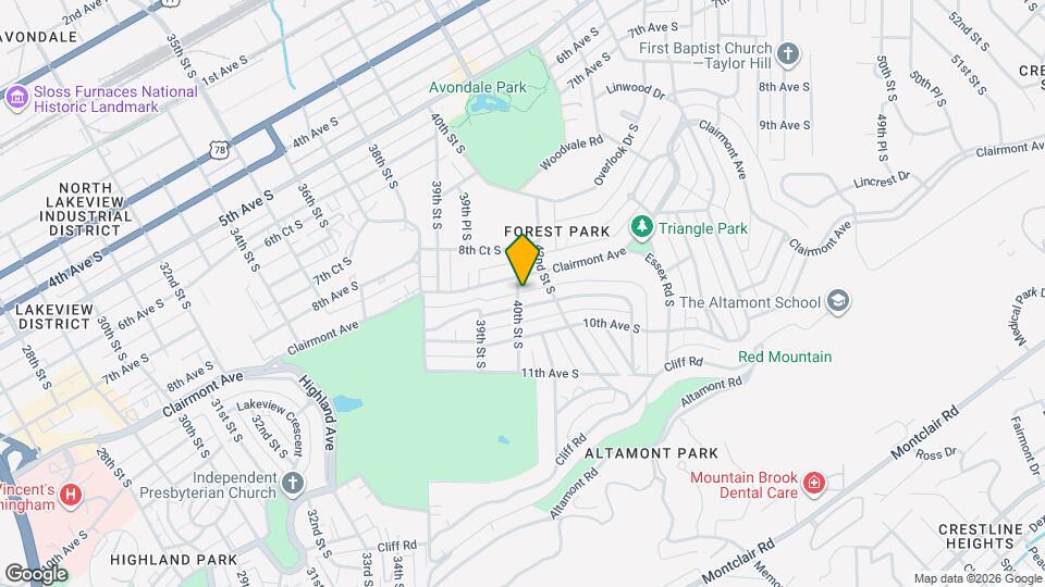 915 40th St S Map and Location Details