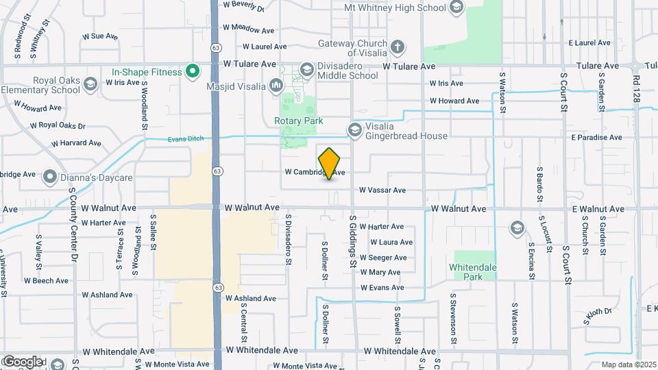 1414 W Vassar Ave Map and Location Details