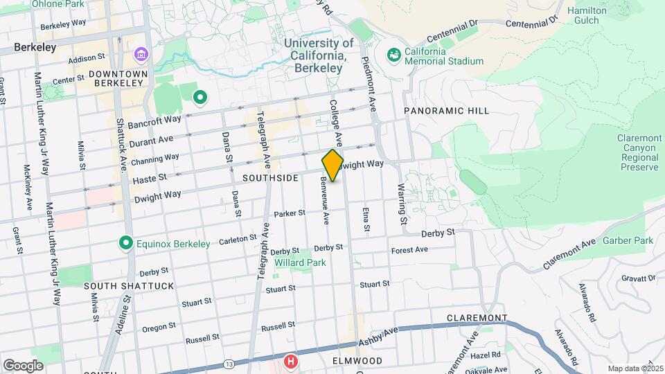 2525 Benvenue Ave Mapa y Detalles de la Ubicación