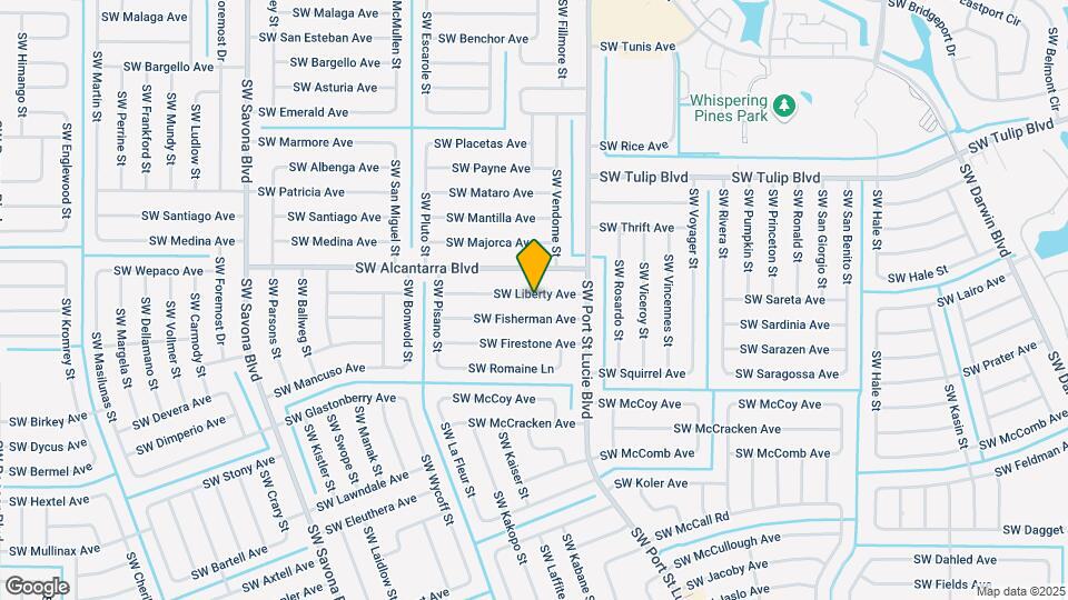 1002 SW Liberty Ave Map and Location Details
