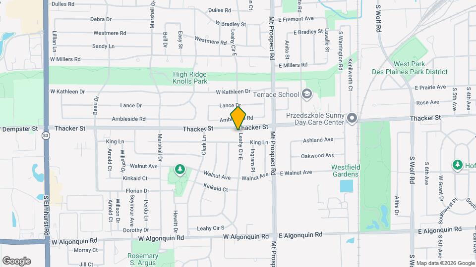 818 Leahy Cir E Map and Location Details