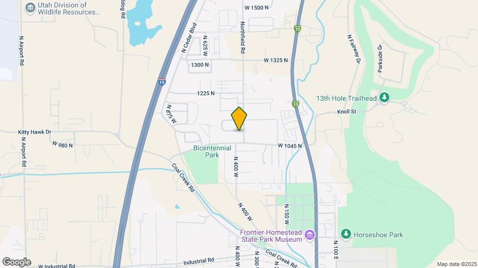 407 W 1100 N Map and Location Details