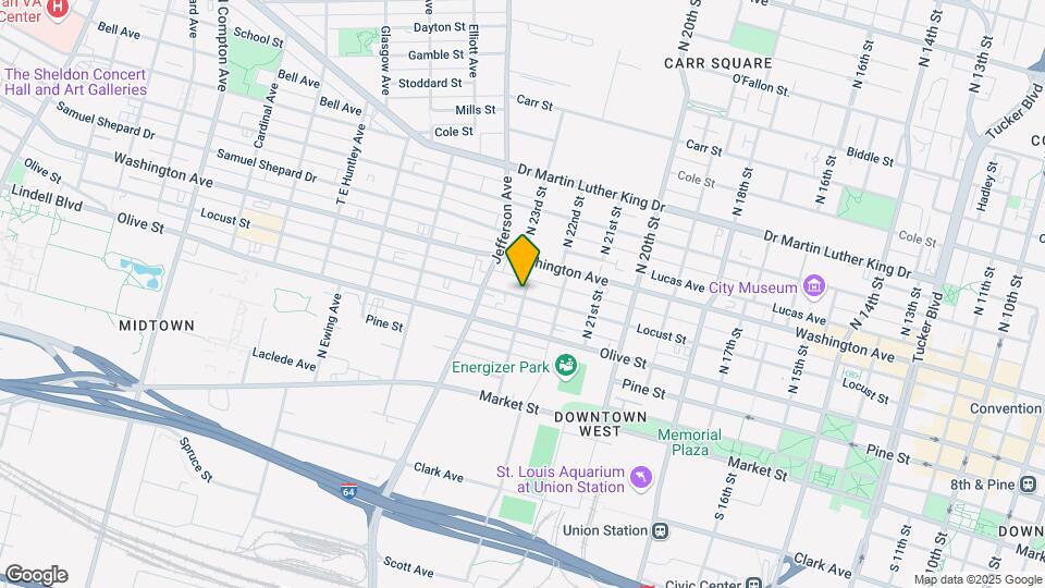 2323 Locust St Map and Location Details