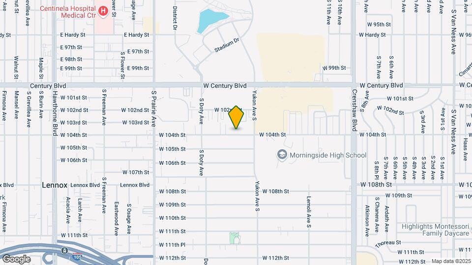3647 W 104th St Mapa y Detalles de la Ubicación