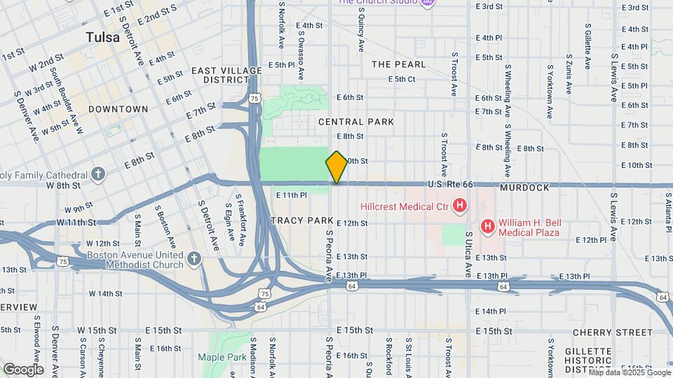 1306 E 11th St Map and Location Details