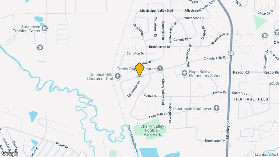 2239 Colonial Hills Dr Map and Location Details