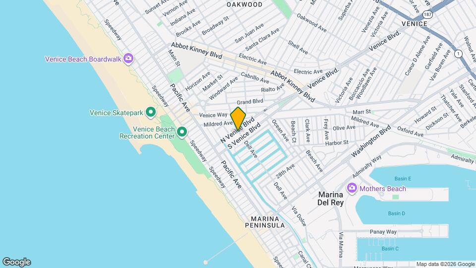 318 N Venice Blvd Map and Location Details