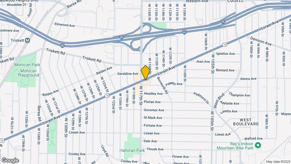 11615 Lorain Ave Map and Location Details