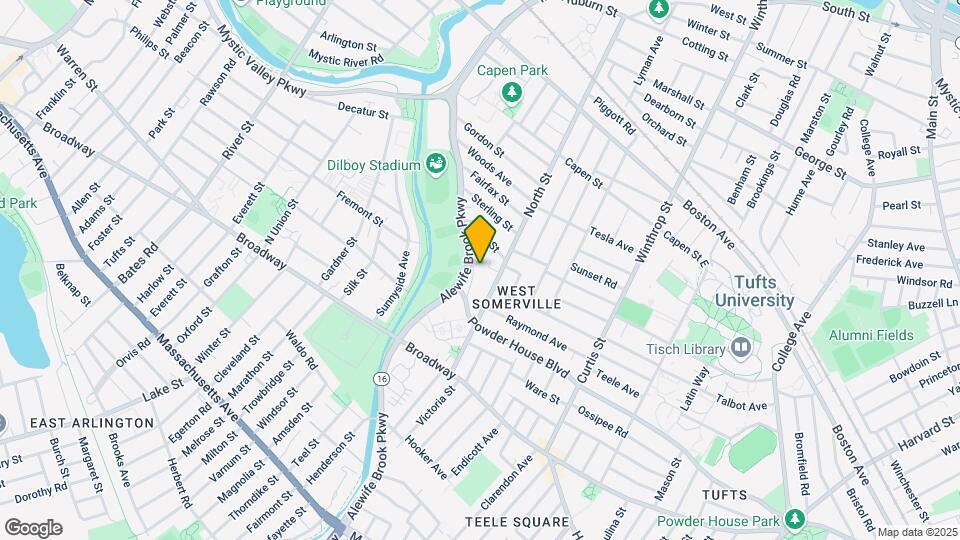 287 Alewife Brook Pky, Unit 2 Map and Location Details