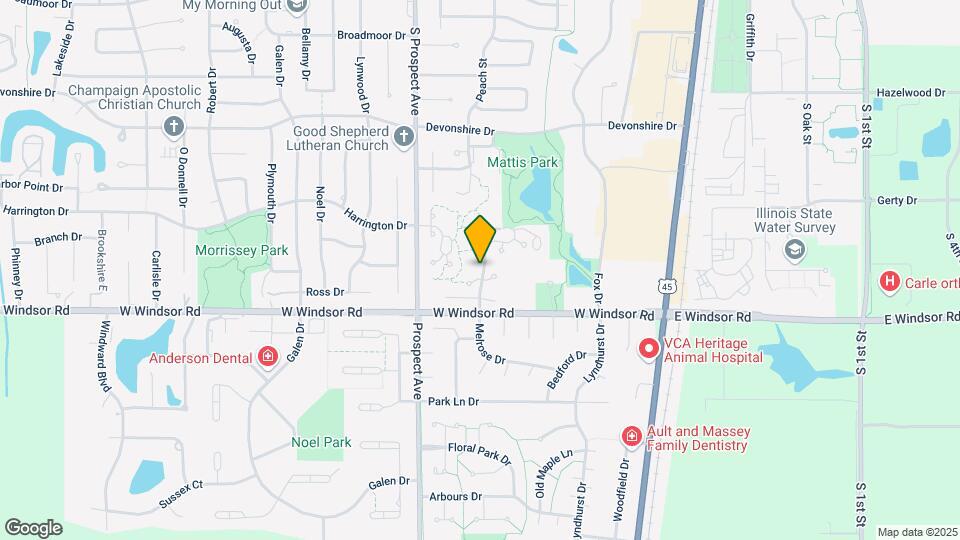 2101 Melrose Dr Map and Location Details