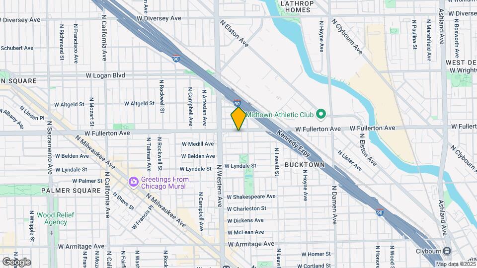 2321 W Fullerton Ave Map and Location Details