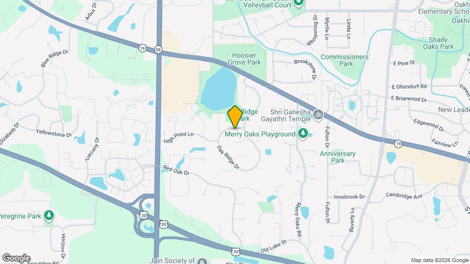 1230 Oak Ridge Dr Map and Location Details