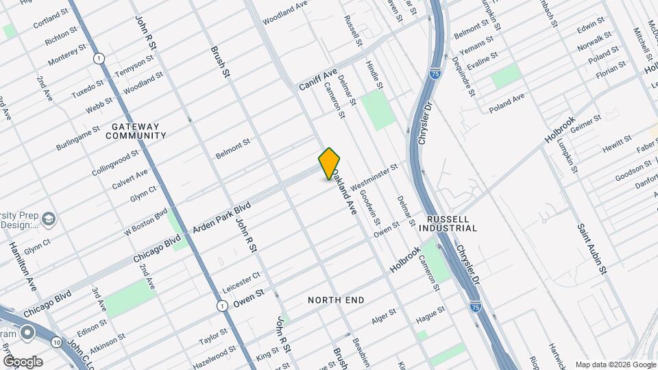 633 Westminster St Map and Location Details