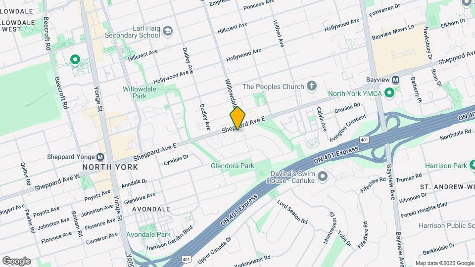 181-181 Sheppard Ave E Map and Location Details