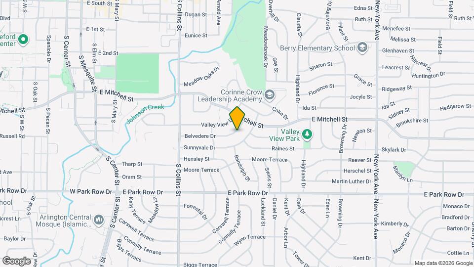 1206 Belvedere Dr Map and Location Details