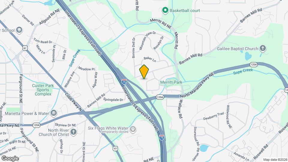 1111 Burbank Cir Map and Location Details