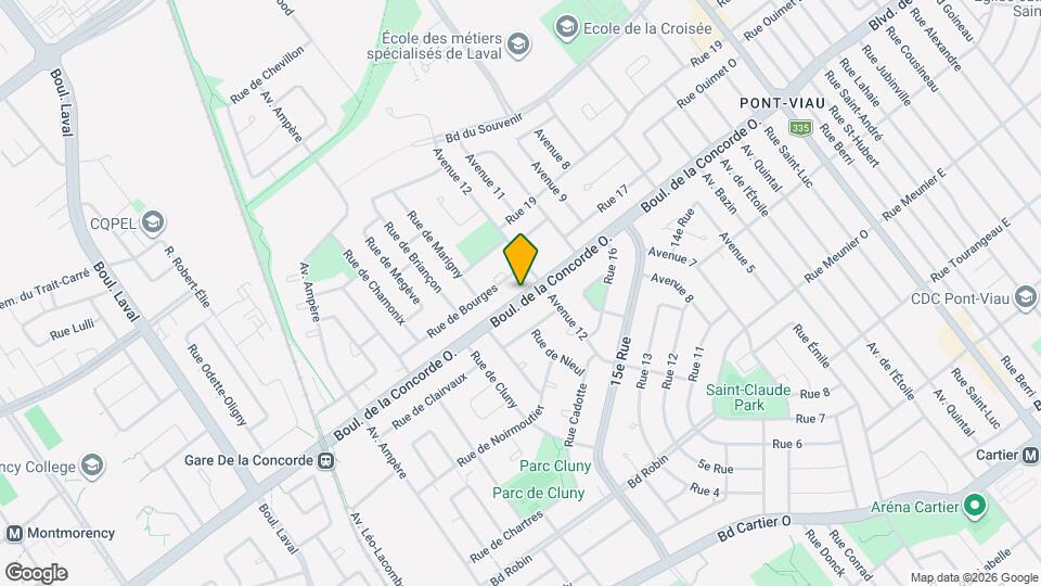 325 De La Concorde Boul O Map and Location Details