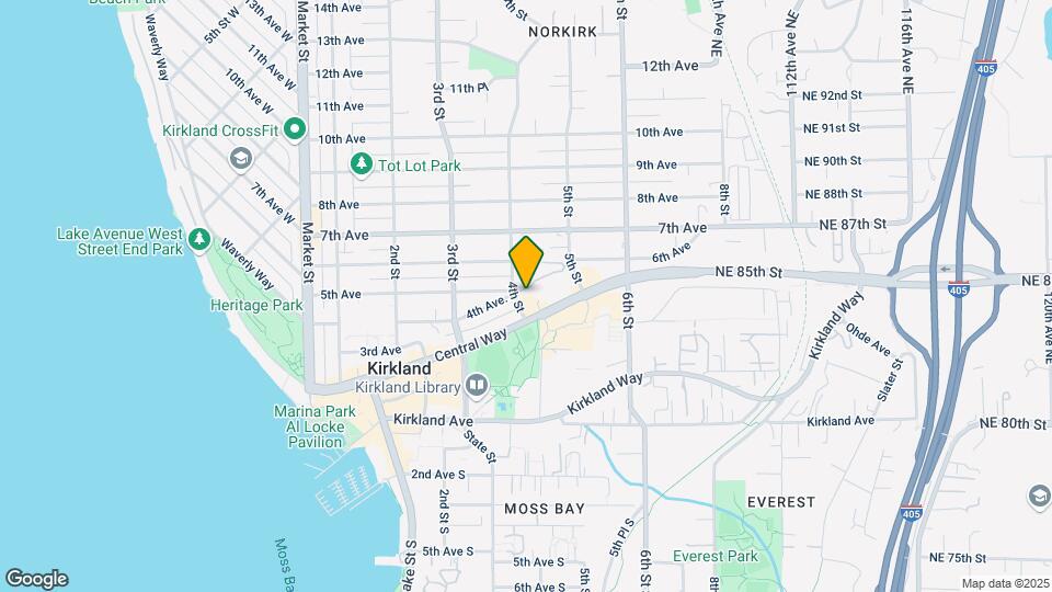 Top Floor/Vaulted Ceilings/ADA/Wood Floors Map and Location Details