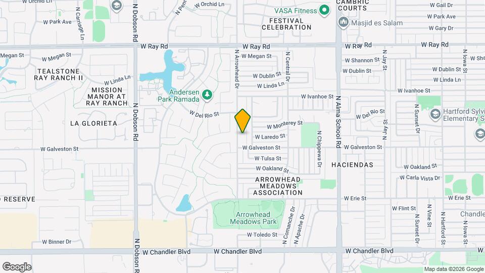 635 N Arrowhead Dr Map and Location Details