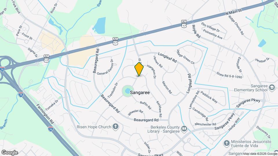 409 Longstreet St Map and Location Details