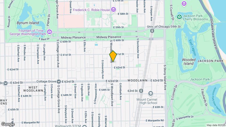 6141-6143 S Woodlawn Ave Mapa y Detalles de la Ubicación