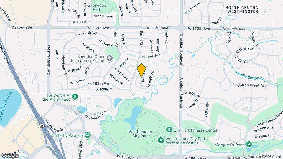 10897 Depew Pl Map and Location Details