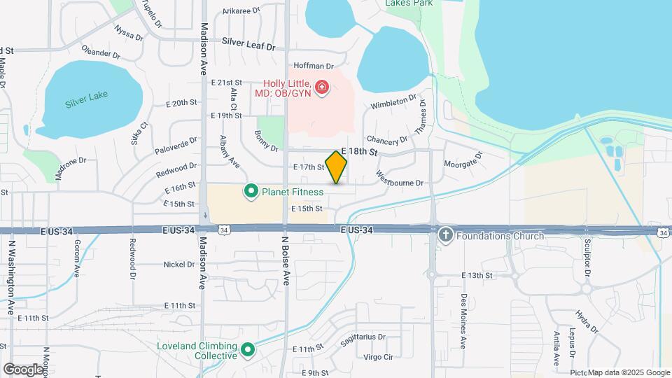 1838 E 16th St Map and Location Details