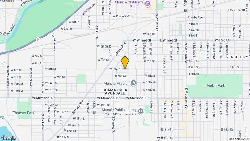 509 W 8th St Map and Location Details