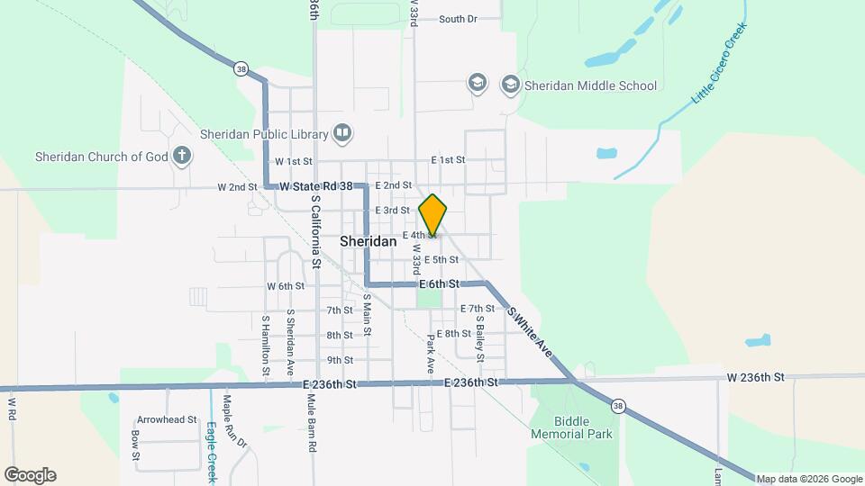 304 E 4th St Map and Location Details