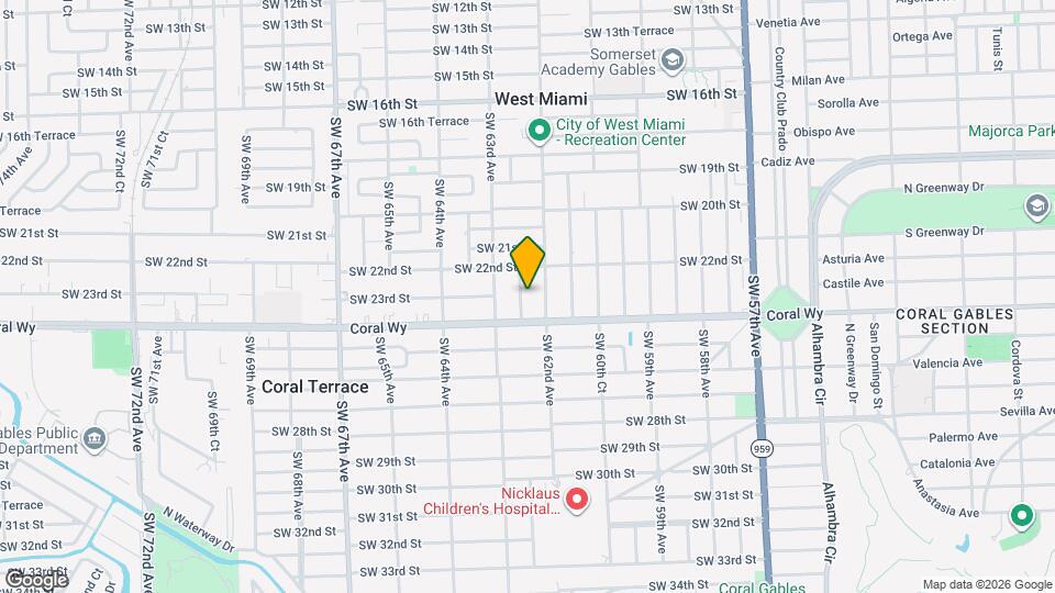 2245 SW 62nd Ct Map and Location Details