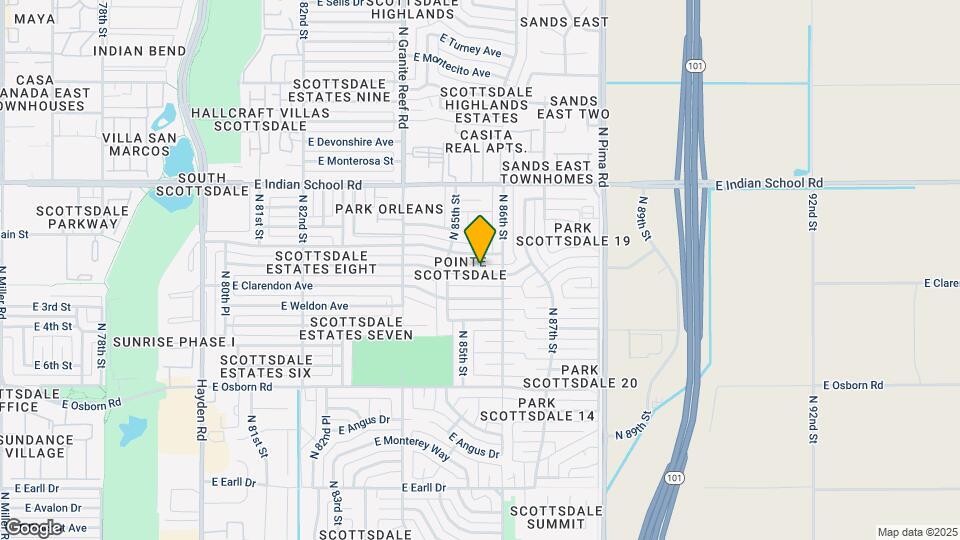8532 E Indianola Ave Map and Location Details