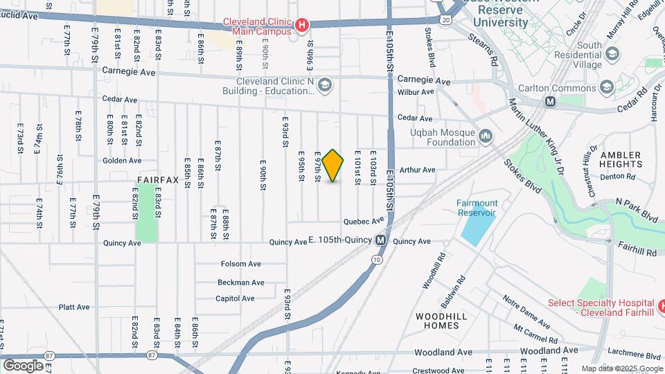 2282 E 100th St Map and Location Details
