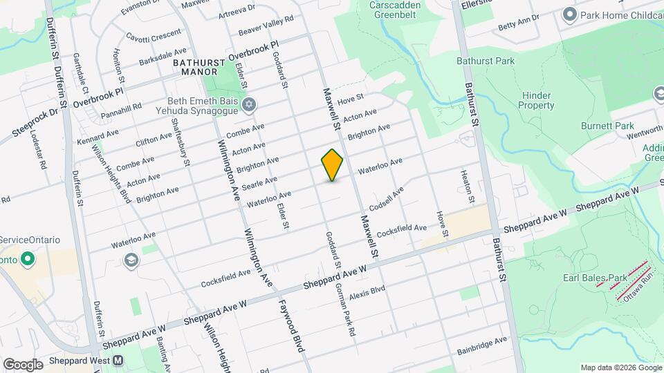 135 Waterloo Ave Map and Location Details