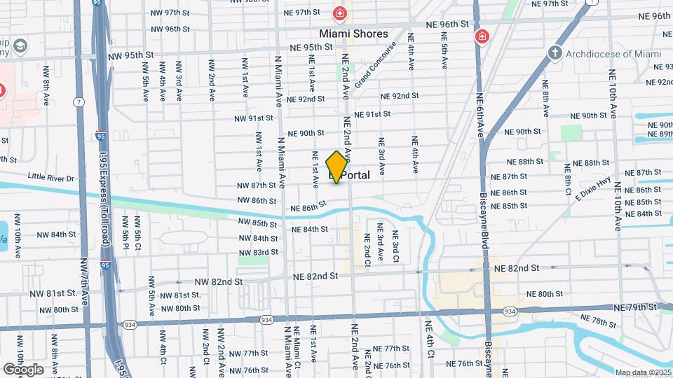 160 NE 87th St, Unit E Mapa y Detalles de la Ubicación