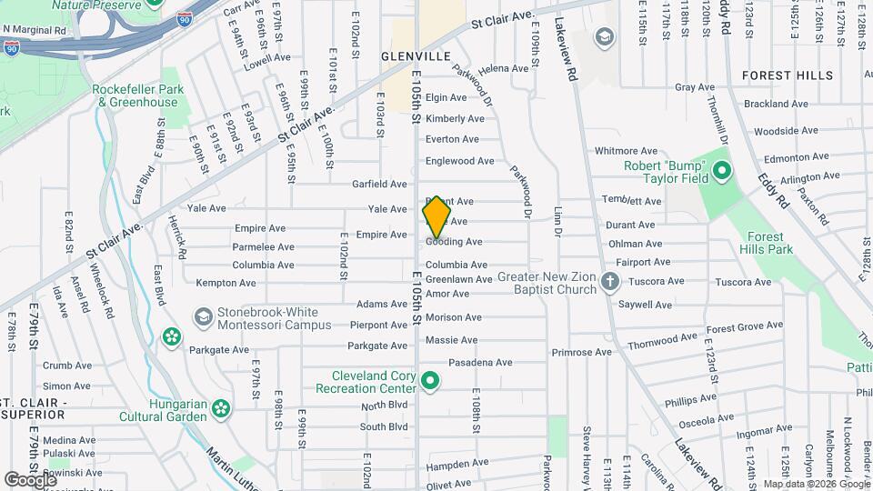 10524 Gooding Ave Map and Location Details