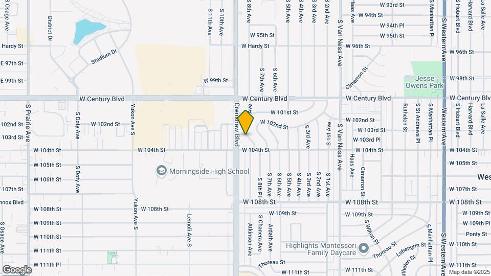 10223 1/2 S 8th Ave Map and Location Details