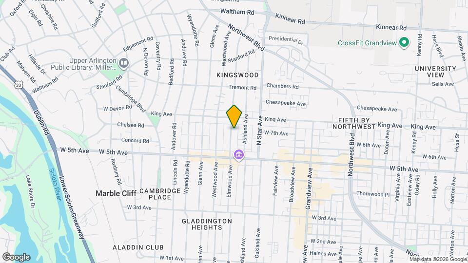 1660 Elmwood Ave Map and Location Details